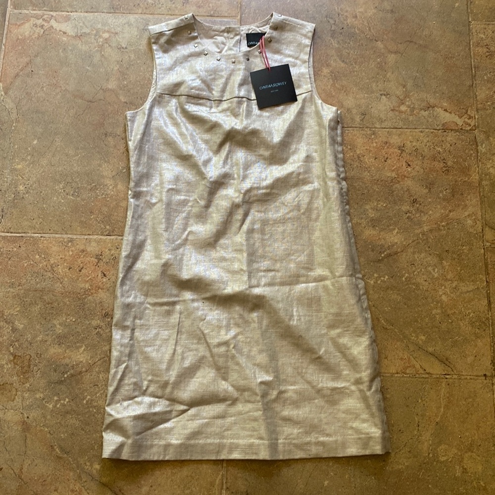 NWT Cynthia Rowley Linen Fully Lined Shift Dress sz 6